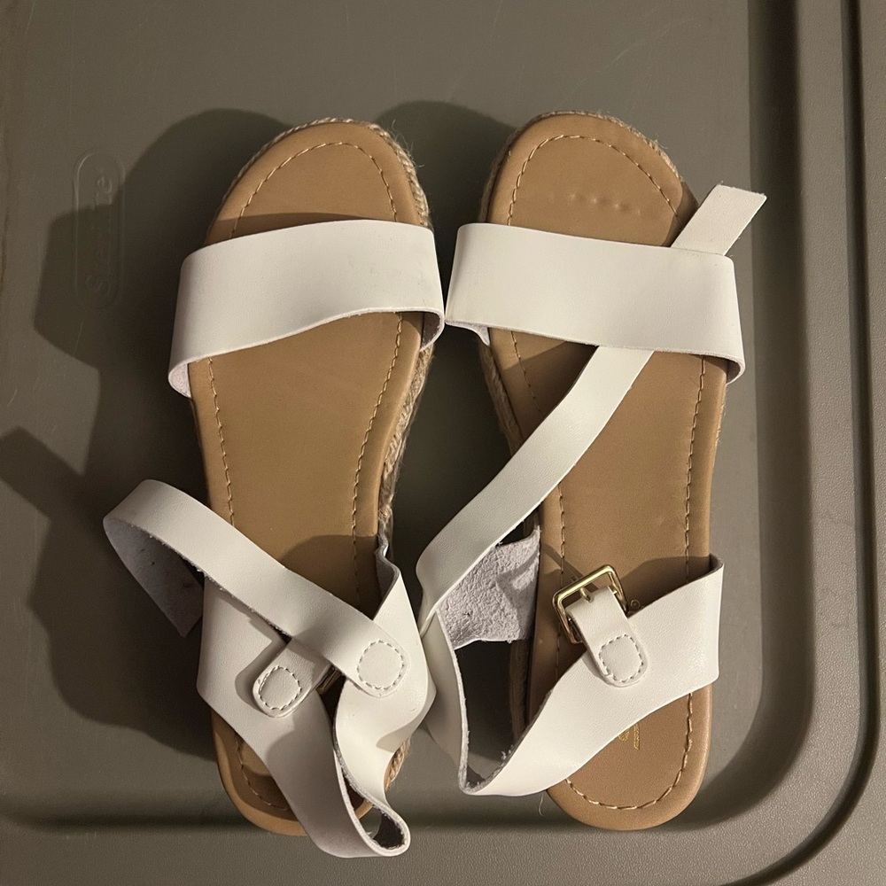 White Strappy Sandals